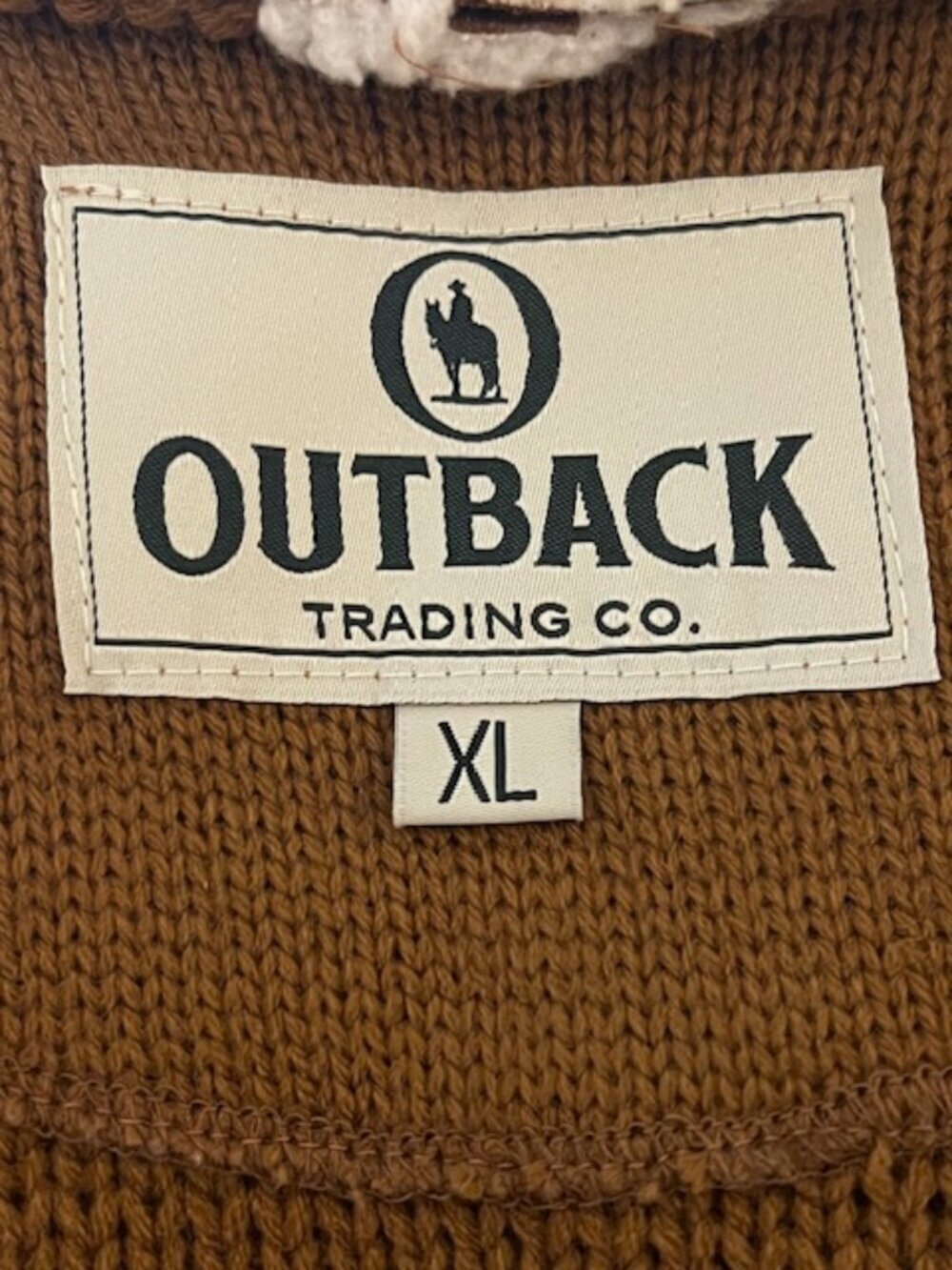 Outback Trading Co Sherpa Waterfall Cardigan XL Western Boho Cozy Jacket NWT - Picture 3 of 4
